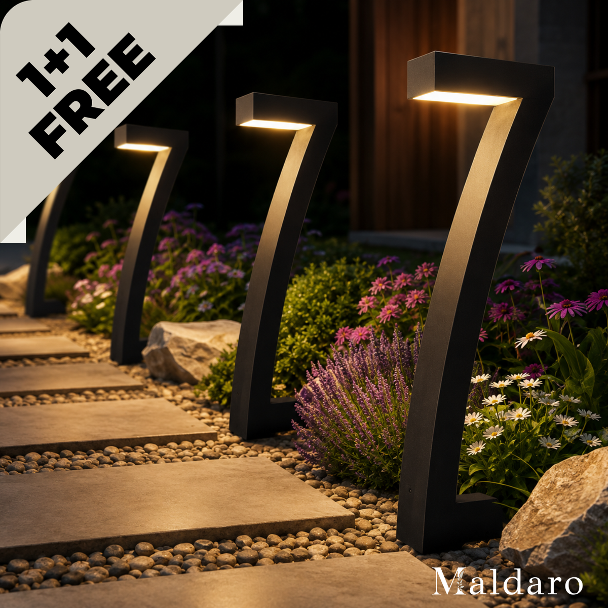 1+1 FREE | NightShine - Automatic Garden Lights That Shine All Night