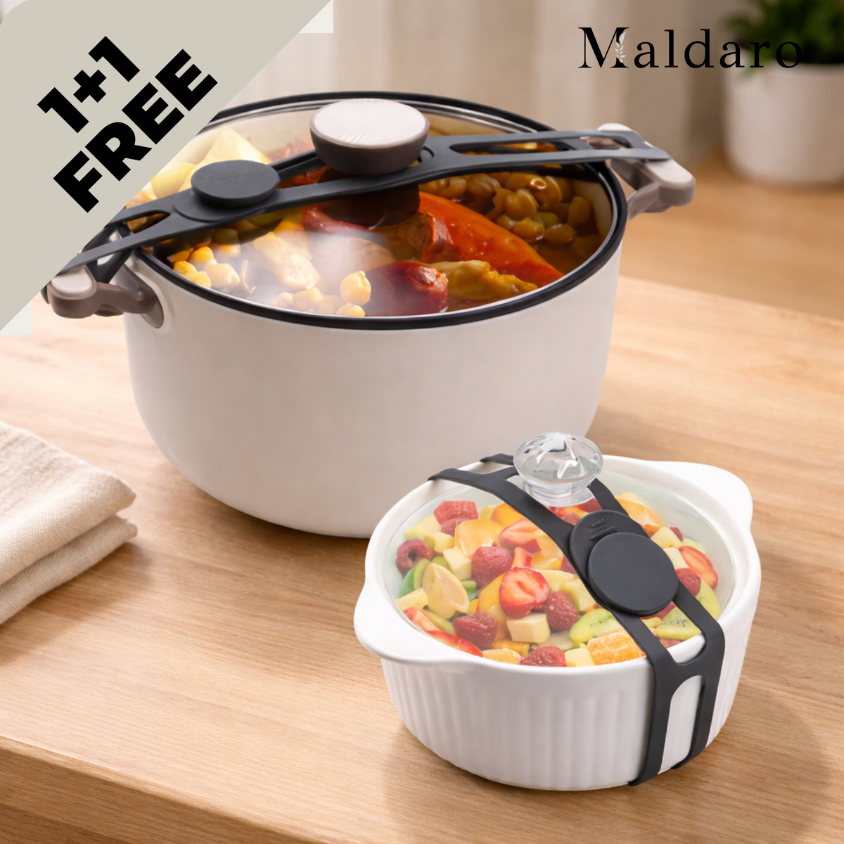 1+1 FREE | BungeeSeal – Secure Your Food Leak-Proof Anywhere and Anytime