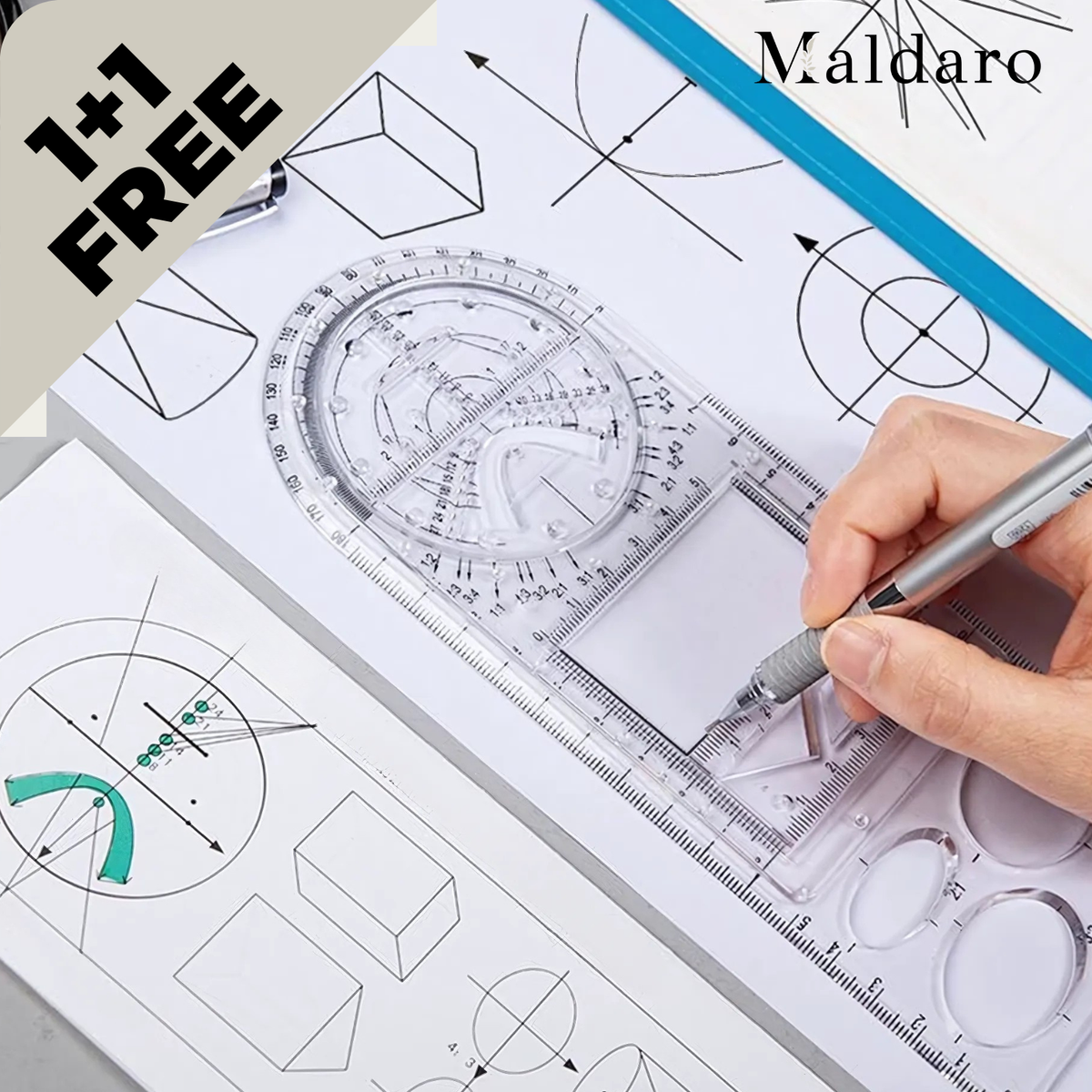 1+1 FREE | ArcSketch - Multi-function Drawing Ruler, Precision and Creativity