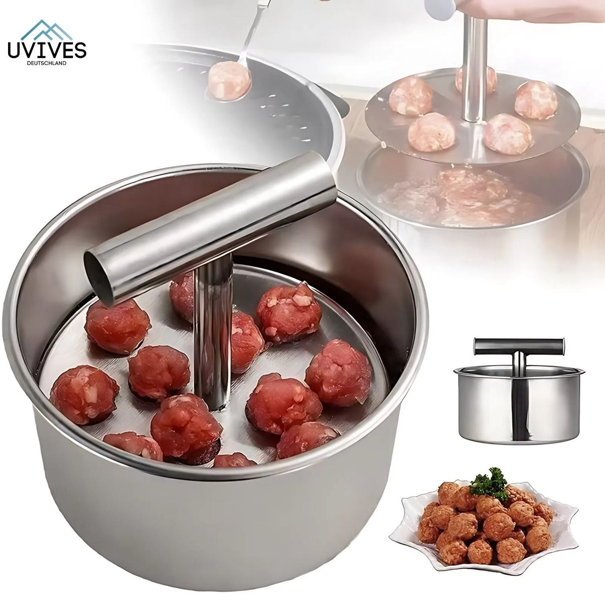 MeatShaper - Stainless Steel Meatball Mold for the Kitchen