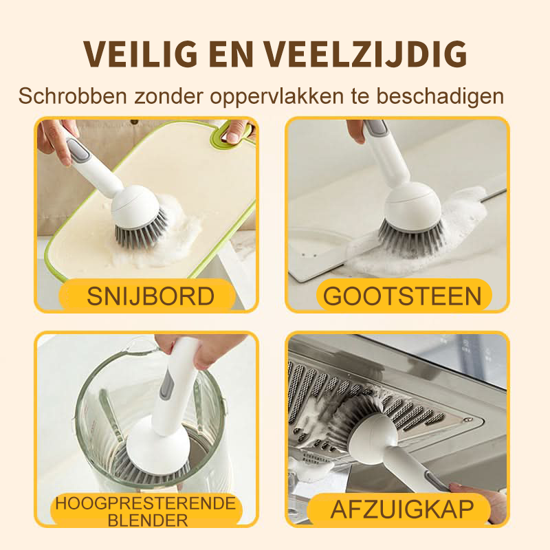 2+1 FREE | 360Scrub – Rotatable Dish Brush with Long Handle