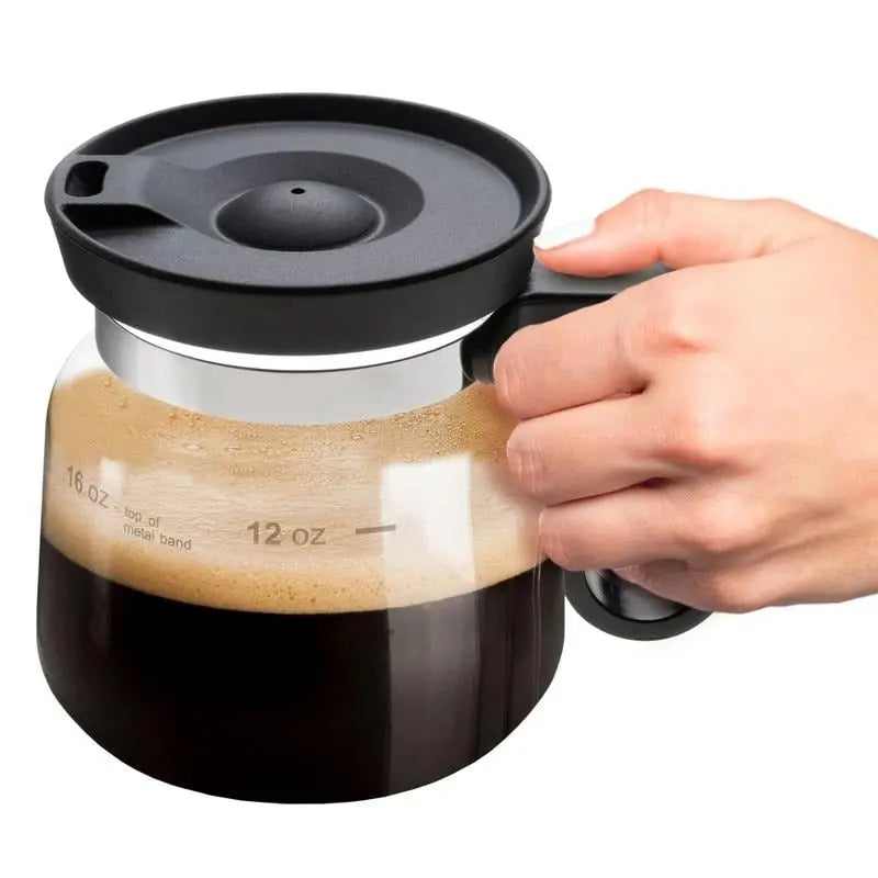 BrewMate – The Stylish Glass Cup in Coffee Pot Design
