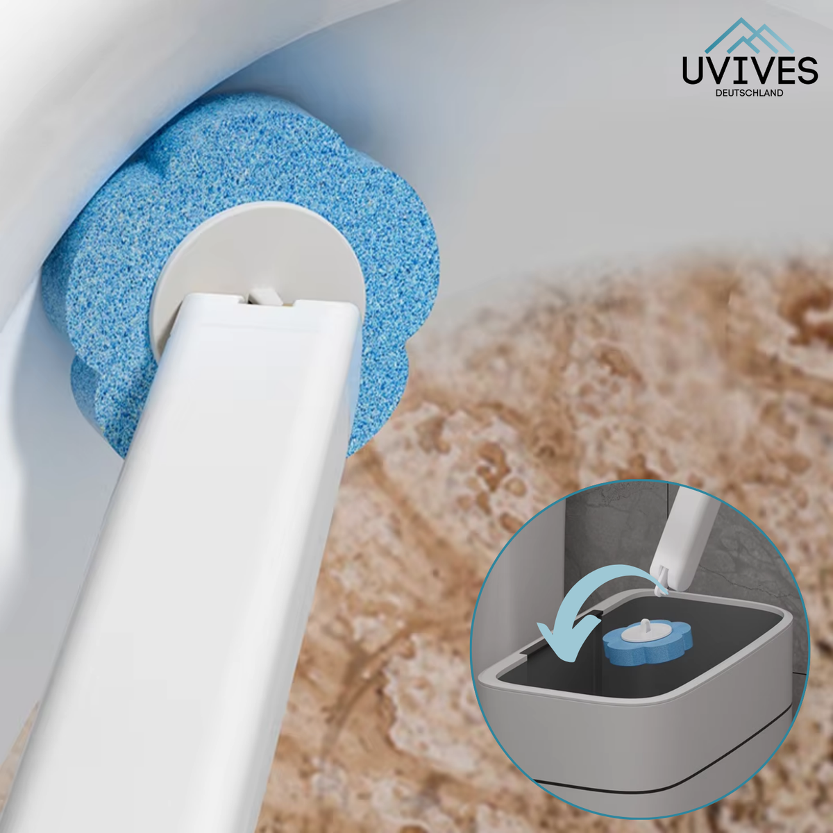 CleanGrip – Hygienically clean toilet without scrubbing