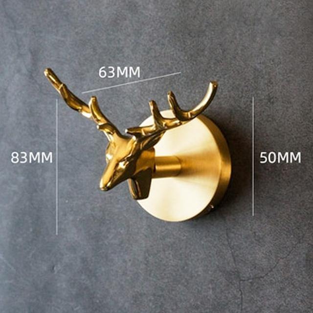 WallWonders - Stunning Brass Animal Hooks for Instant Wall Organization