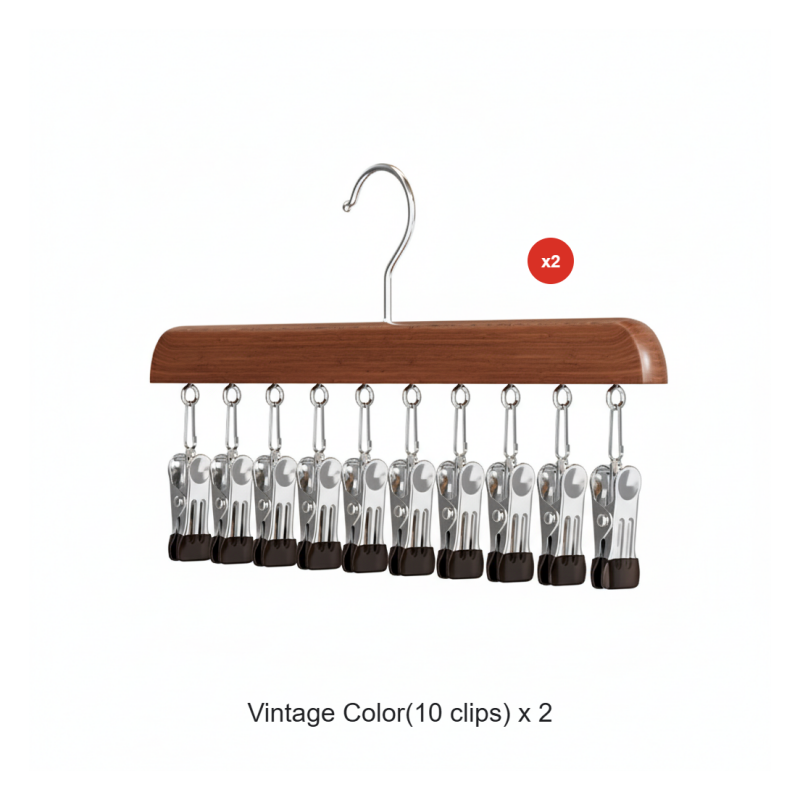 ClosetHaven - Maximize Closet Space with Rotatable Clothes Hanger with 8 Hooks and 360° Rotation