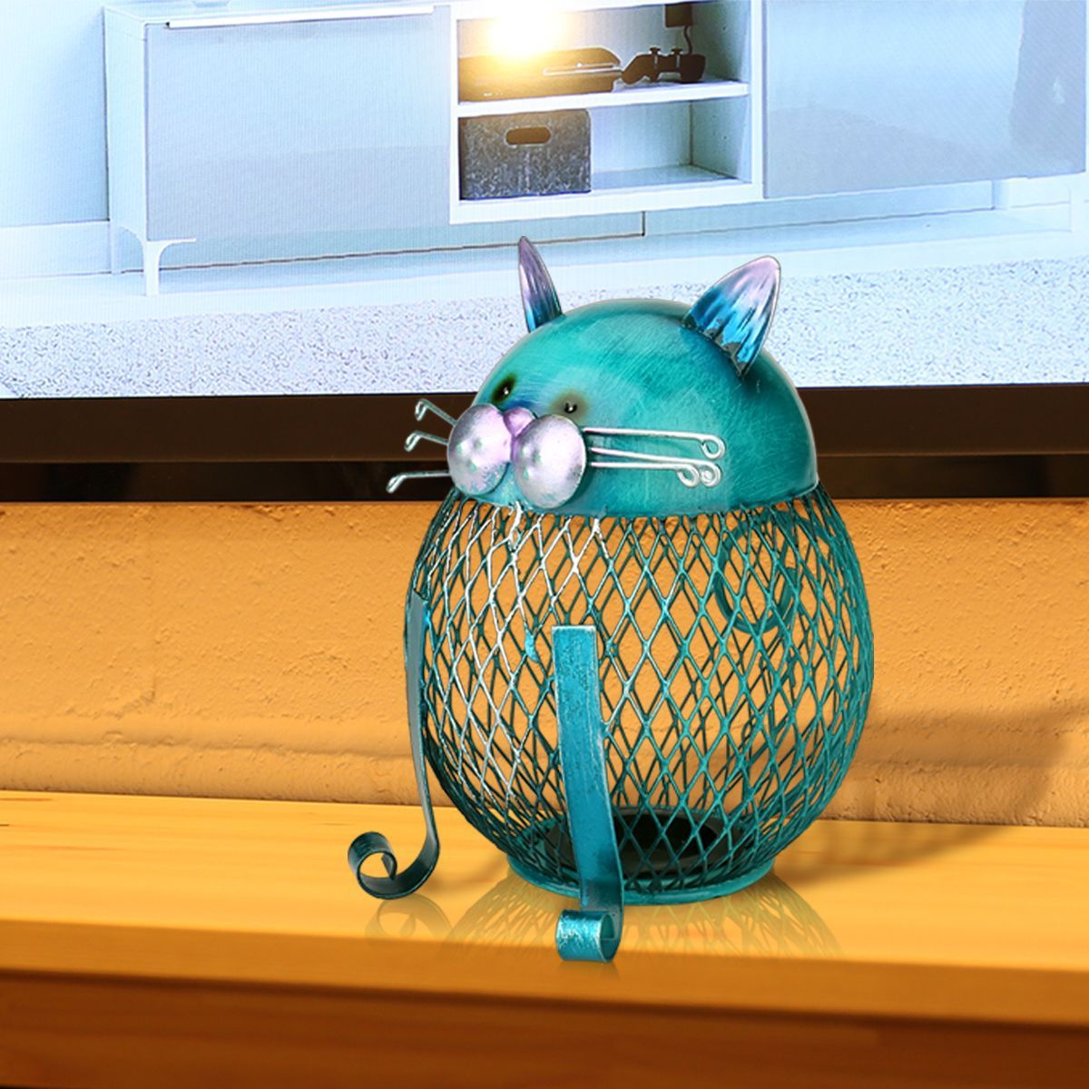 BluePurrCoin – Durable Cat Piggy Bank for Stylish, Secure Saving