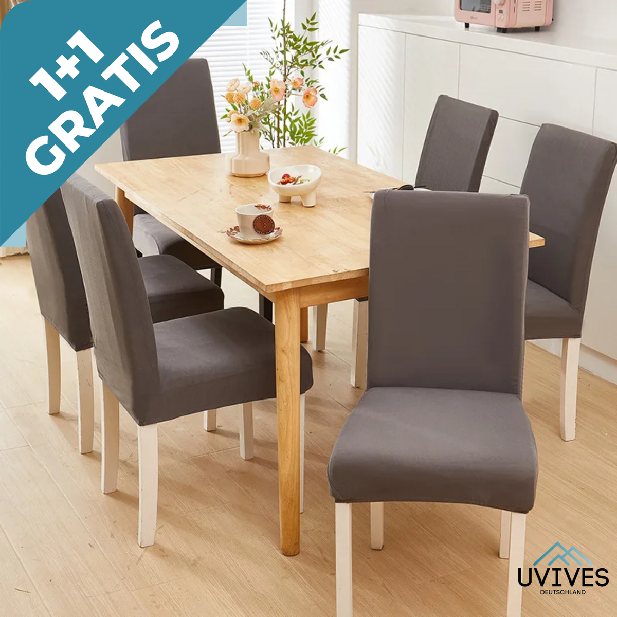 1+1 FREE | EasyChair - Premium Stretch Chair Covers