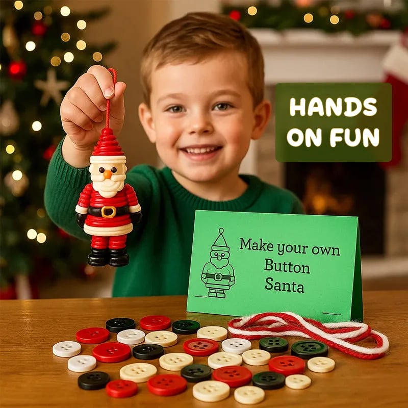 ButtonJoy – Your Personal DIY Christmas Miracle Made of Buttons