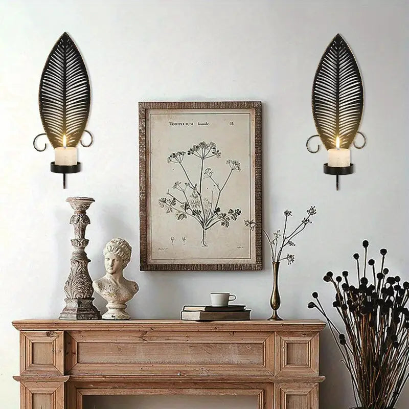 FoliGlow – Leaf-Shaped Candle Holder Set!