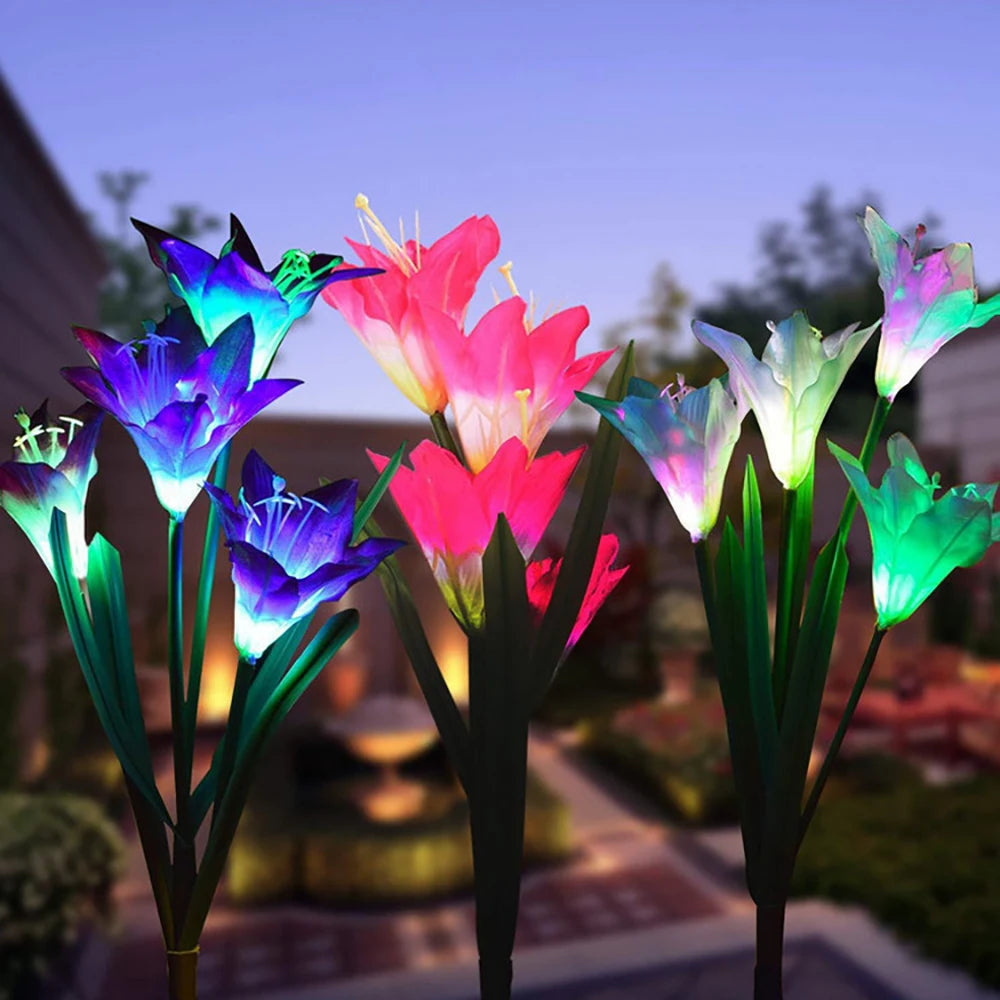 LilyFlair – Effortless, Solar-Powered, Colorful Garden Glow