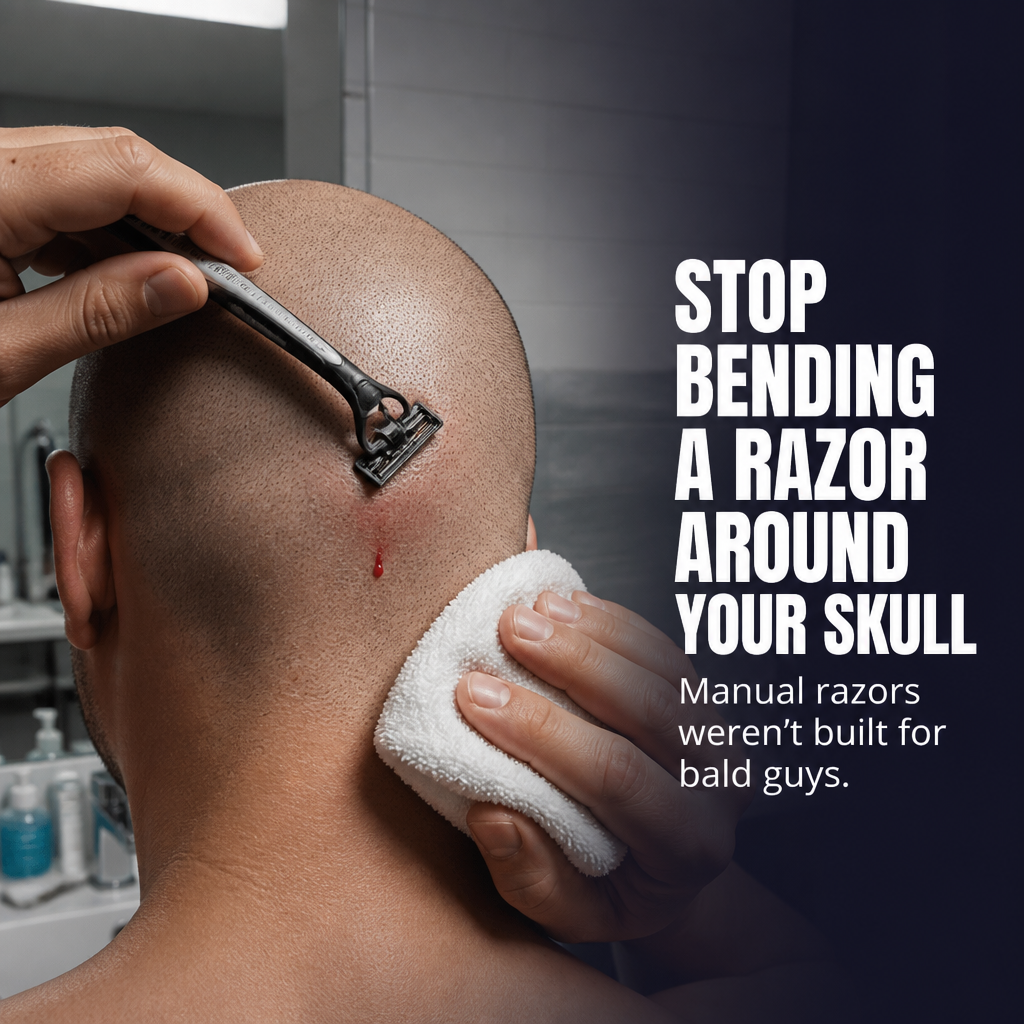 SmoothGlideShaver – Perfectly smooth scalp in under 3 minutes