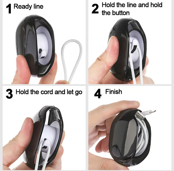 1+1 FREE | CableEase – No More Cable Mess at the Push of a Button!