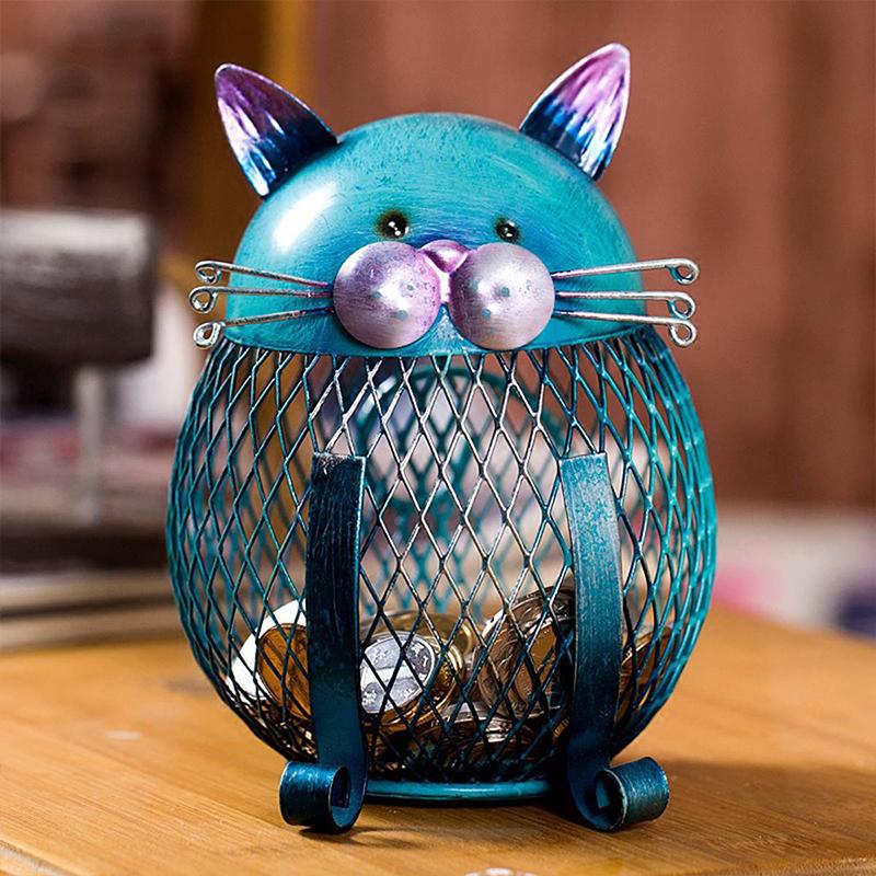 BluePurrCoin – Durable Cat Piggy Bank for Stylish, Secure Saving
