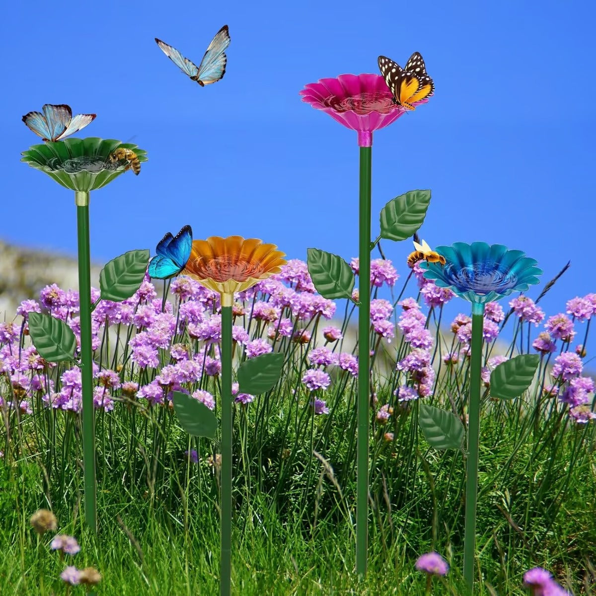 BloomNest - Attracts Bees & Butterflies with Refreshing Pollinator Oasis