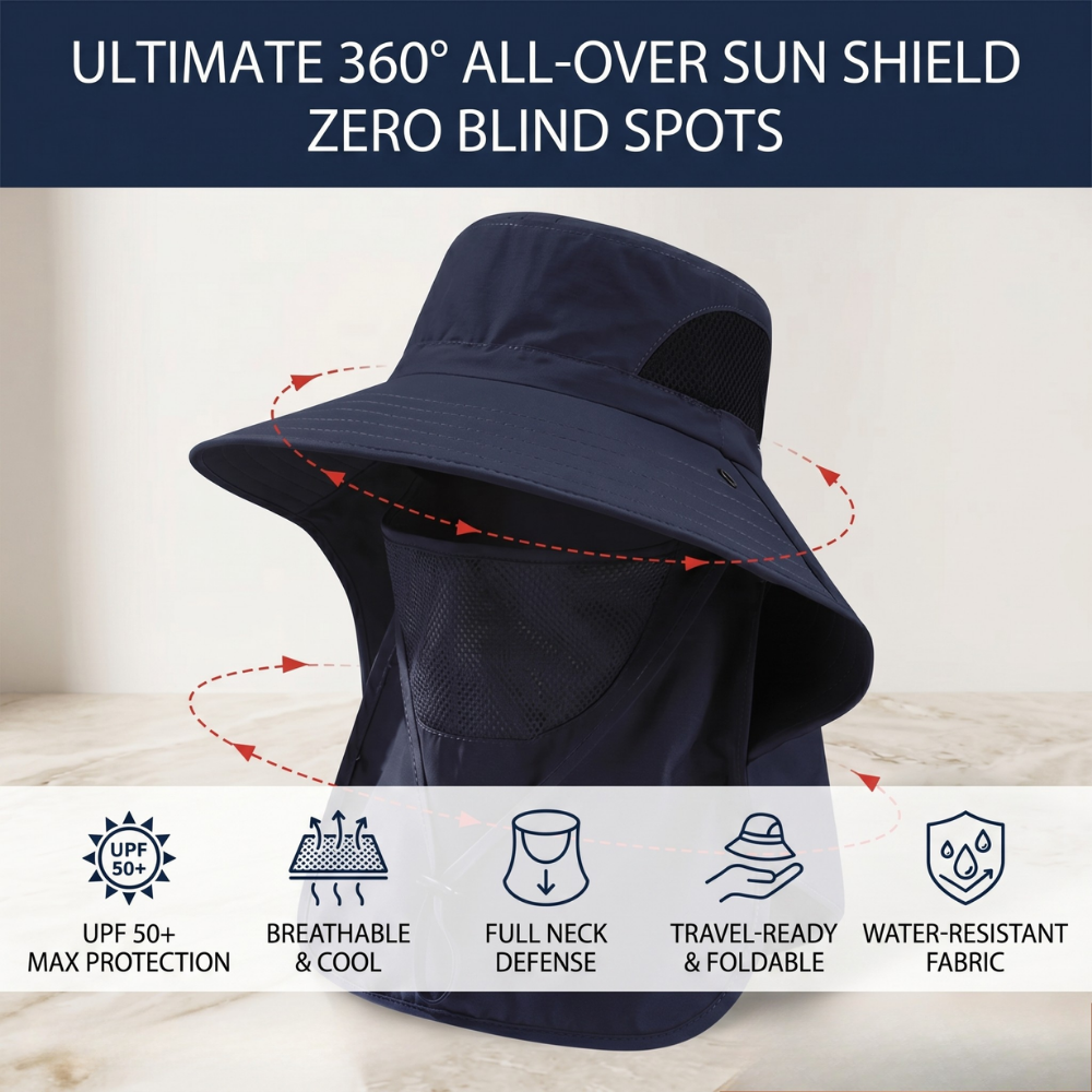 SunFree – Ultimate Sun Protection with Neck Guard and Comfort