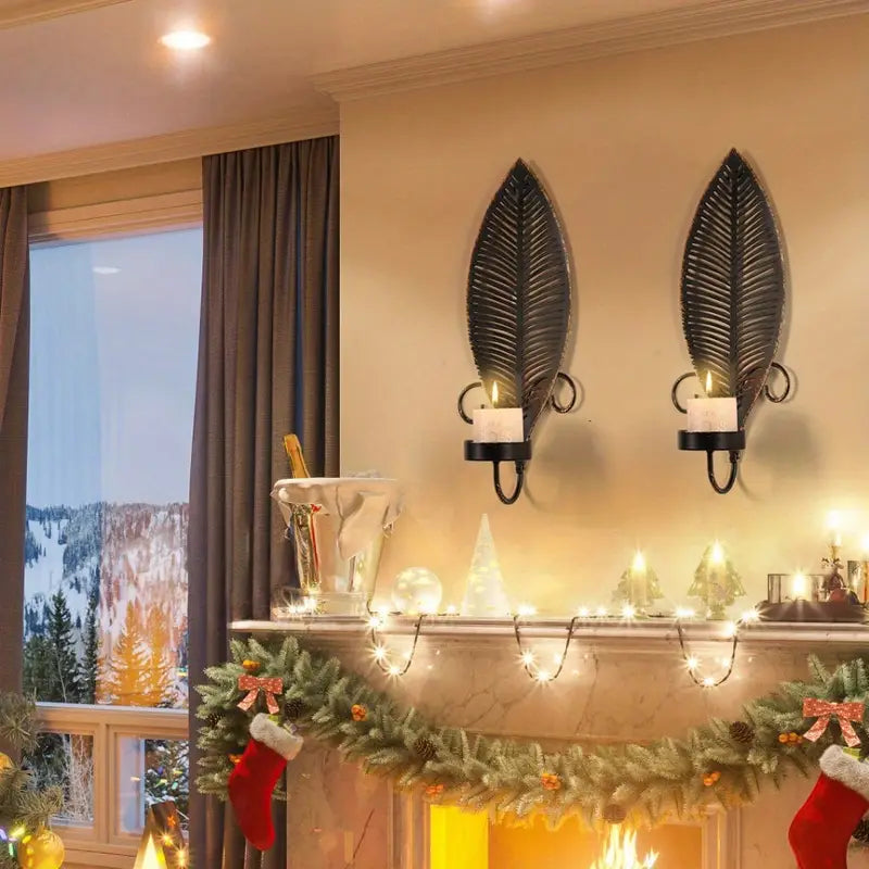FoliGlow – Leaf-Shaped Candle Holder Set!