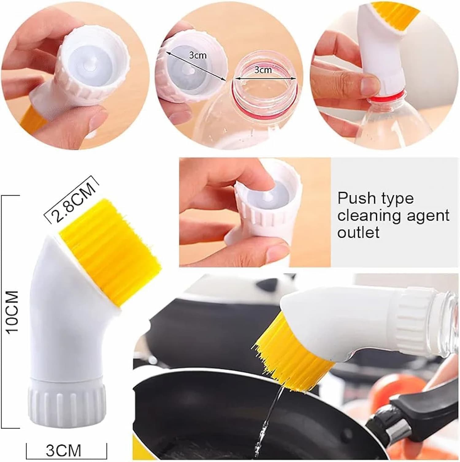 BottleScrubber – Turns every bottle into a power cleaning brush!
