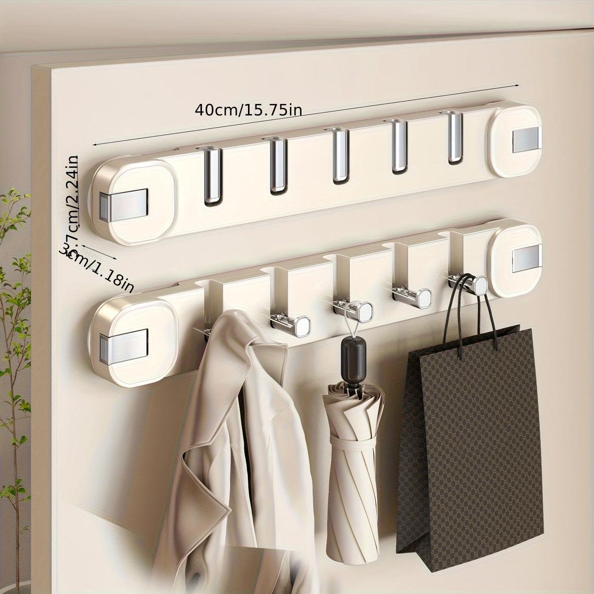 1+1 FREE | OrganizeEase – wall-mounted storage solution without damage, providing instant order