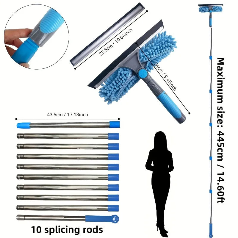 SwiftSqueegee – Clean high windows safely without a ladder