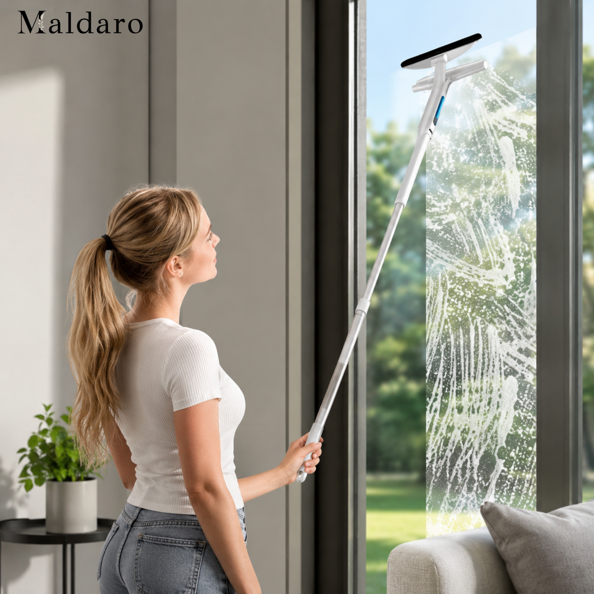 ClearView360 – Spray, Clean, and Remove Dirt from Windows in One Step