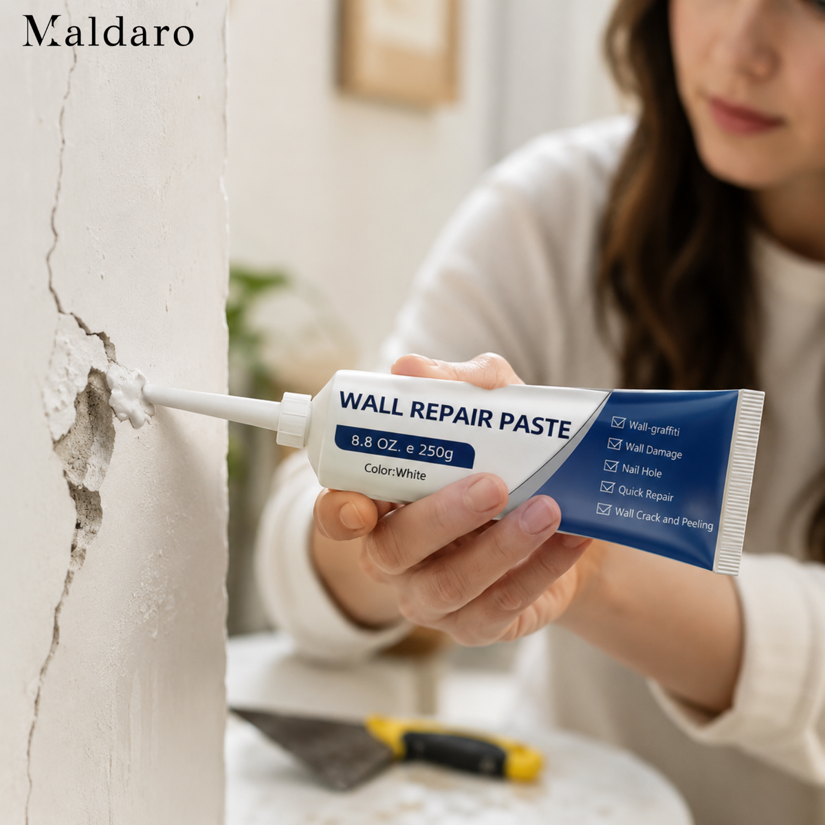 1+1 FREE | PatchQuick - Instantly Restore Walls to Flawless and Paint-Ready Condition