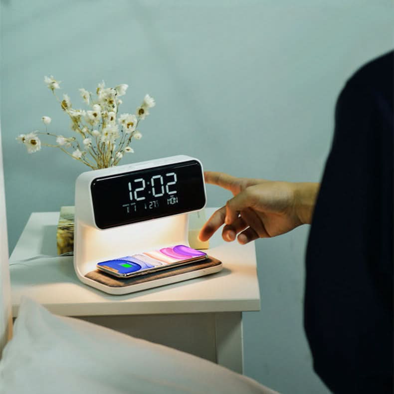 SmartDock – Free Your Nightstand with Light, Charging Station & Alarm Clock