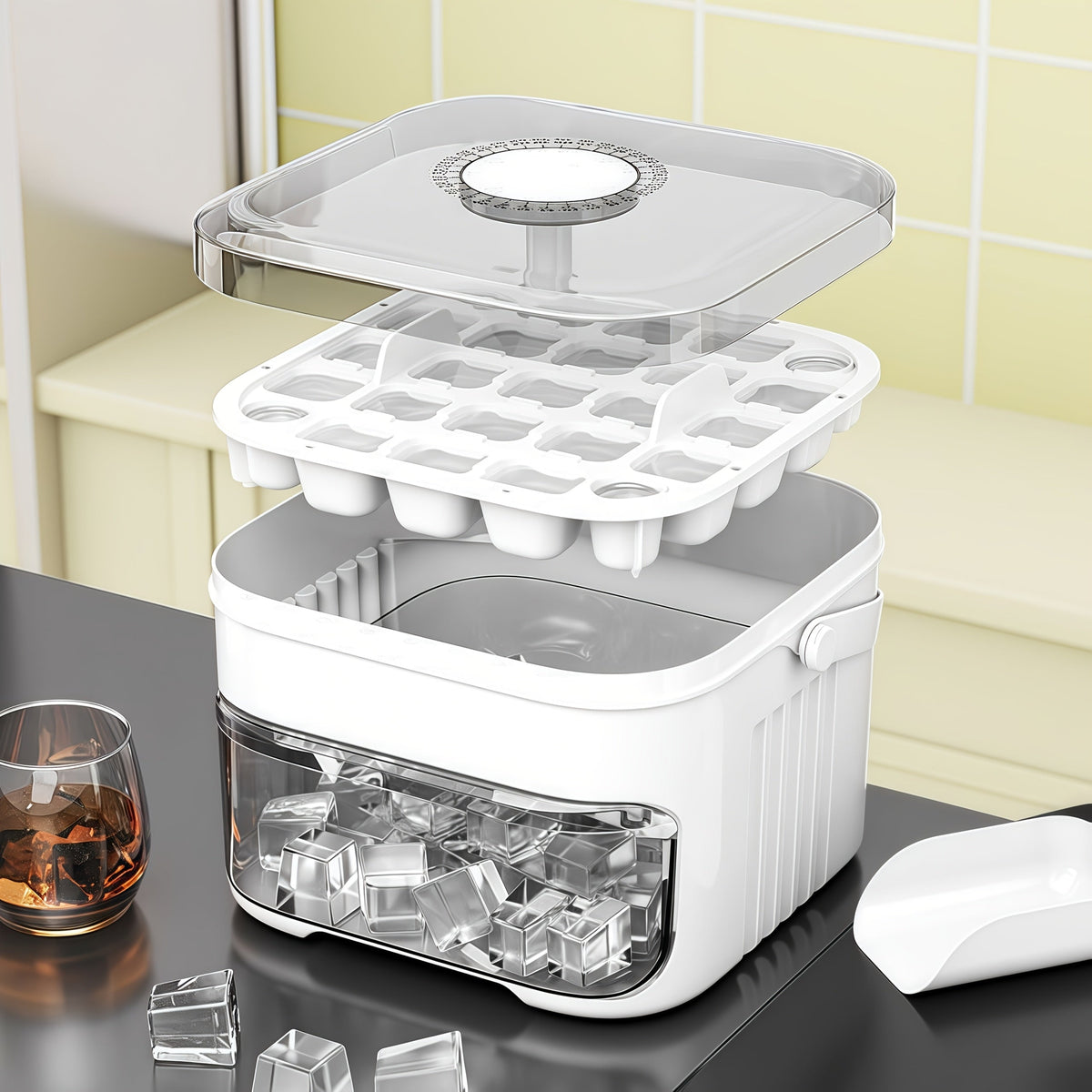 PushIce – Perfect Ice Cubes Released Effortlessly Every Time
