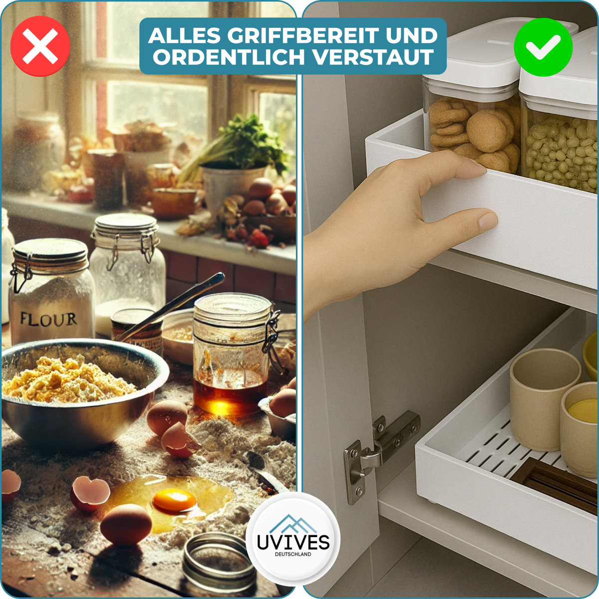 StackEase – The clever kitchen cabinet organizer!
