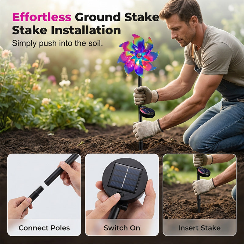 GlowTurbine – Illuminate Your Garden Automatically Day and Night