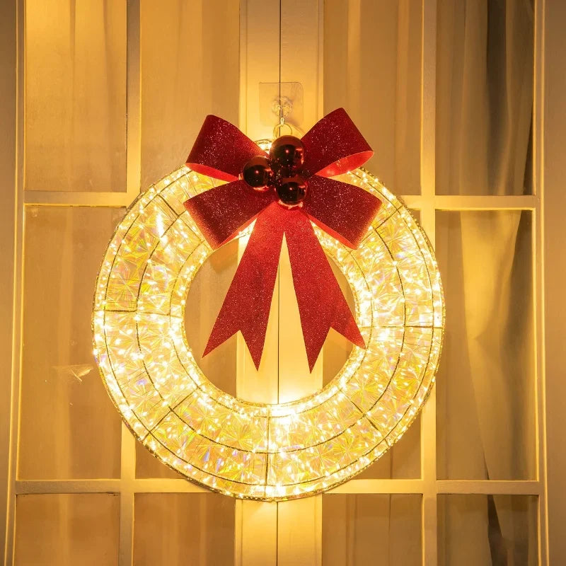 GlowBow – The Glowing Christmas Wreath Garland for Festive Elegance