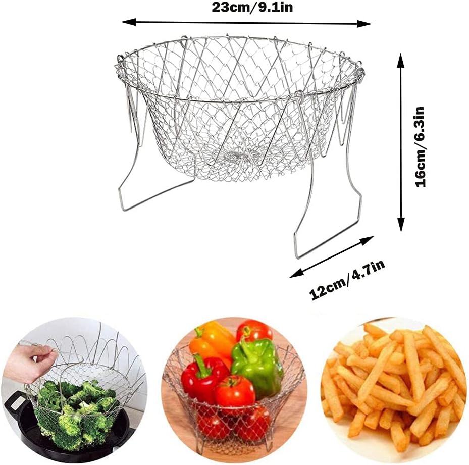 1+1 FREE | FlexiChef Duo – 2-in-1 Kitchen Basket for Cooking, Frying & Draining