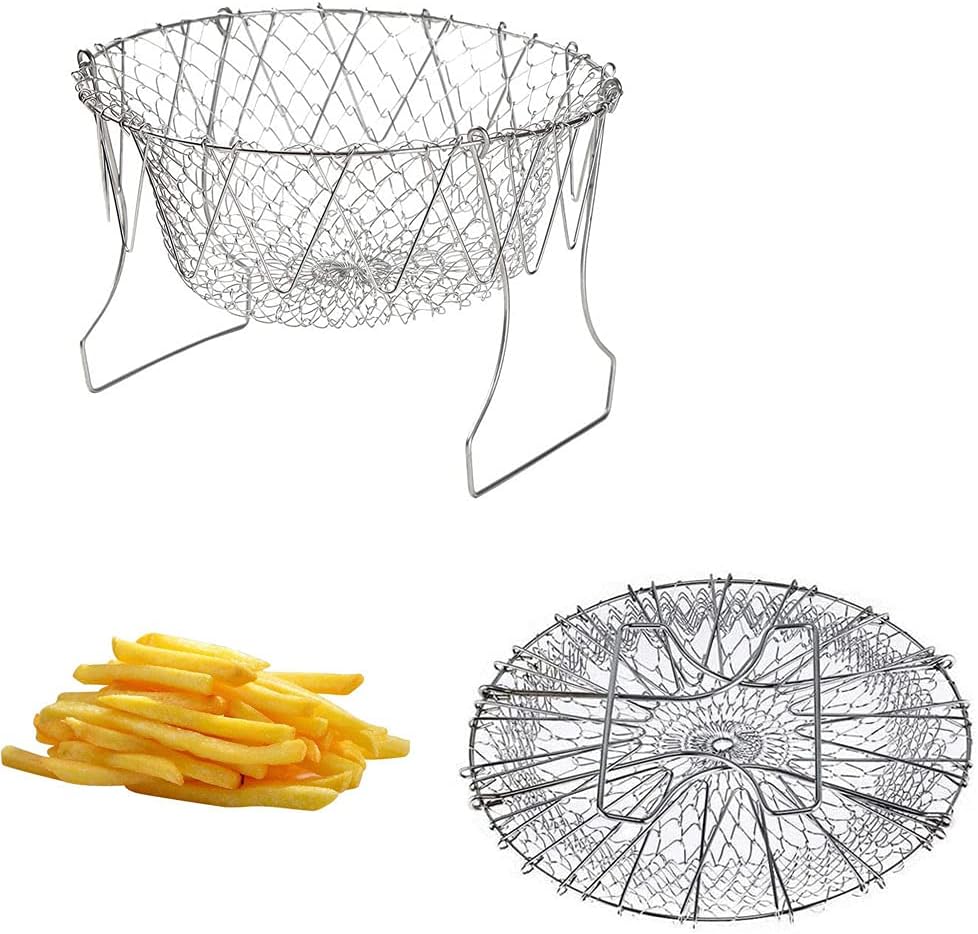 1+1 FREE | FlexiChef Duo – 2-in-1 Kitchen Basket for Cooking, Frying & Draining