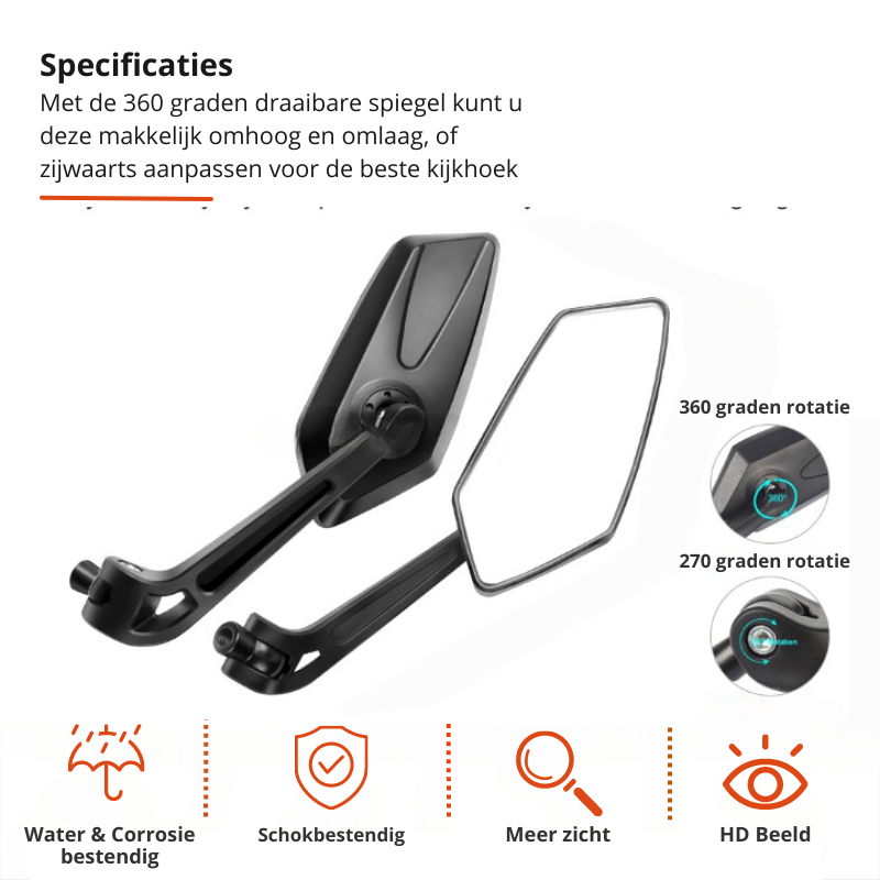 SafeRide360 - Instant Rear View for Safe, Confident Cycling