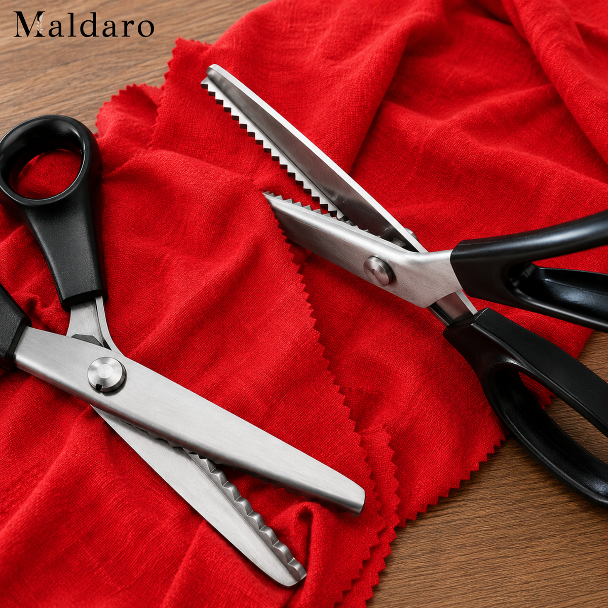 SilkySnipper Professional Scissors | Triangular Teeth | Precise & Sharp | For Fabric, Paper & Crafting Tasks