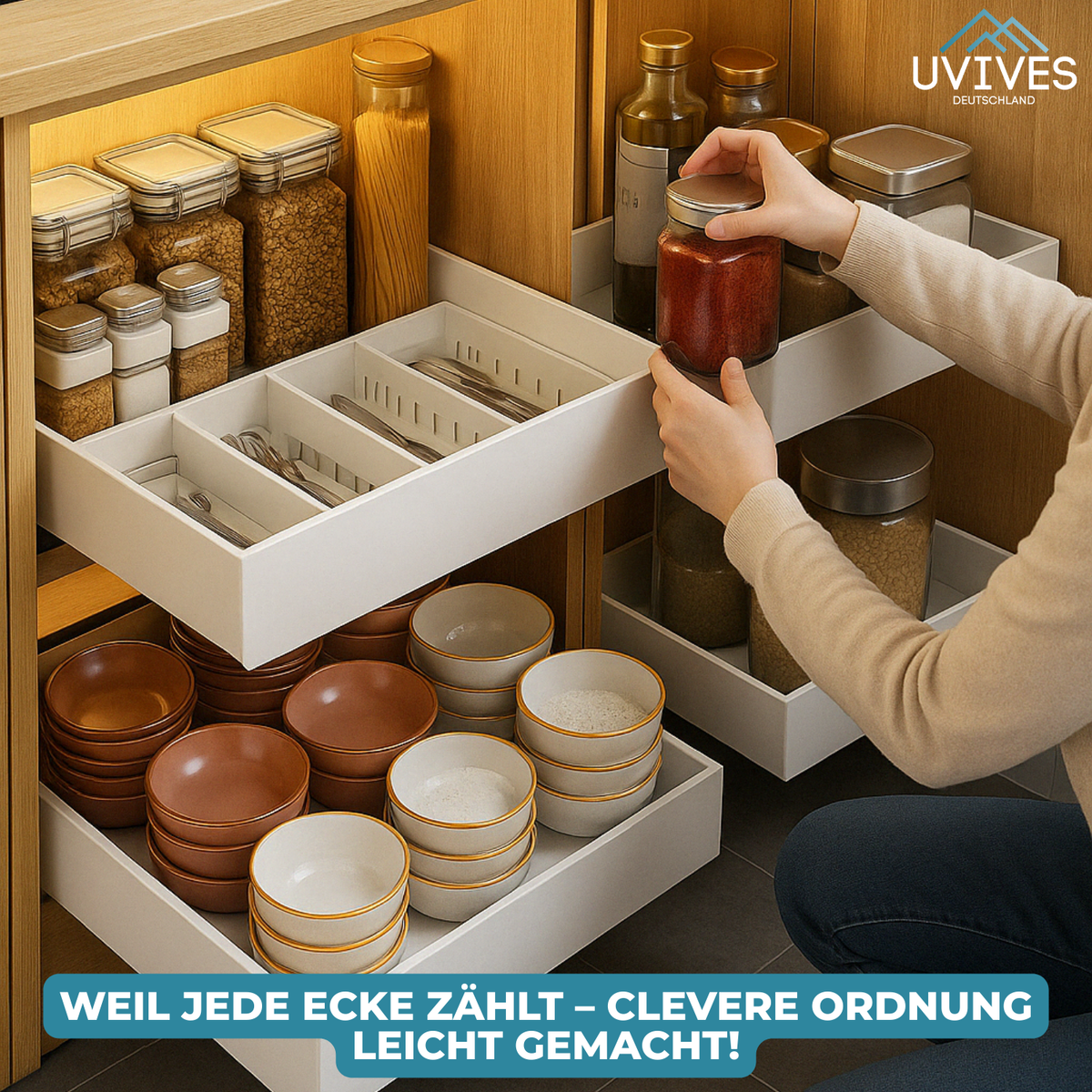 StackEase – The clever kitchen cabinet organizer!