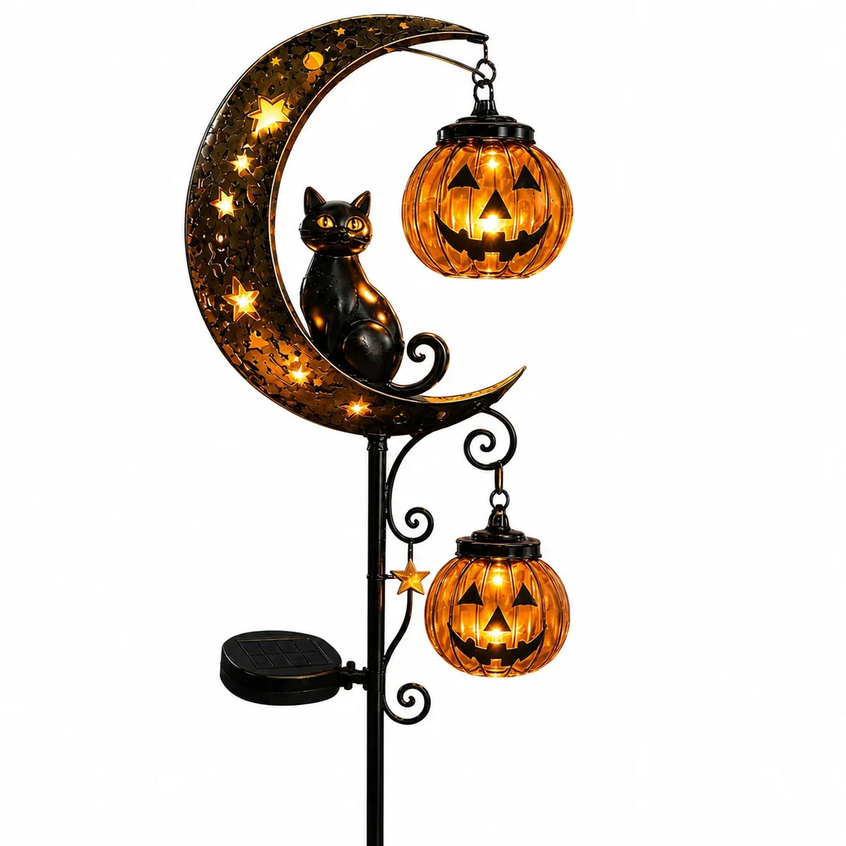 SpookySilhouette - Moon Pumpkin Garden Accessory