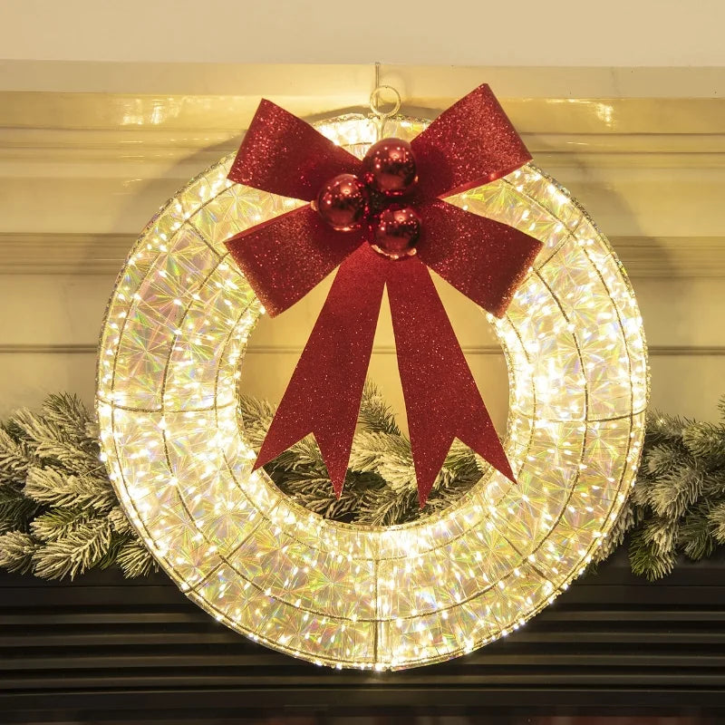 GlowBow – The Glowing Christmas Wreath Garland for Festive Elegance
