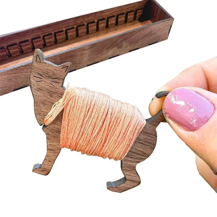 ThreadTales – Cute Wooden Spools for Perfect Thread Organization