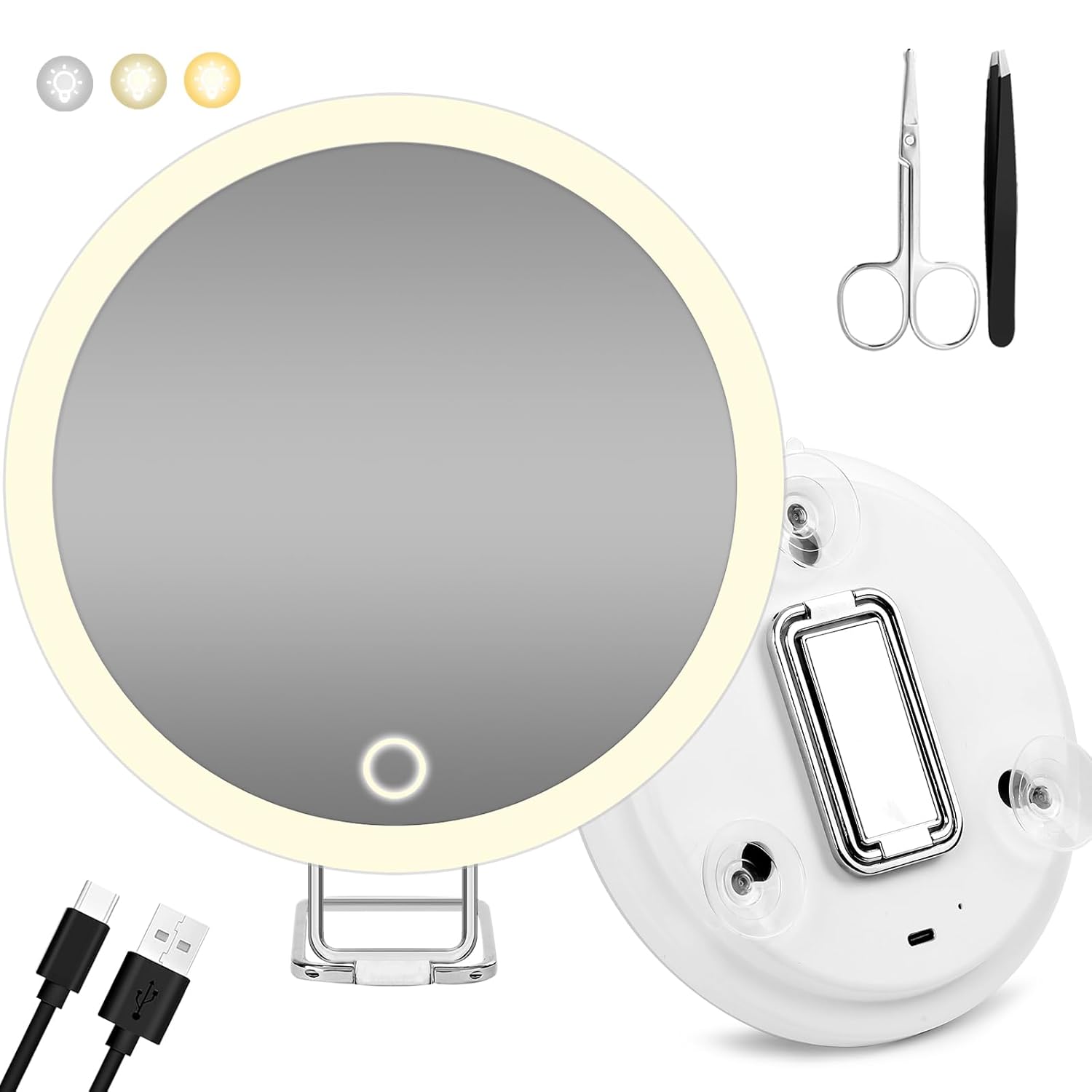 LumiVue Pro – The Rechargeable 30X Makeup Mirror with LED Lighting