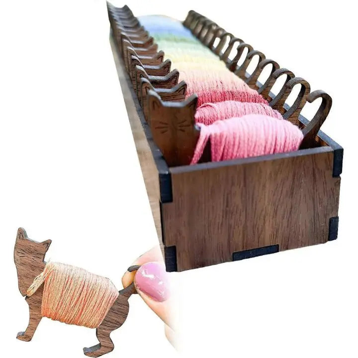 ThreadTales – Cute Wooden Spools for Perfect Thread Organization