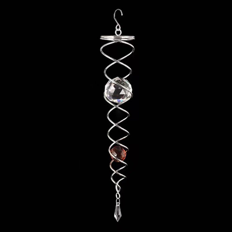 1+1 FREE | CrystalTwister - Metal Crystal Spiral Wind Chime