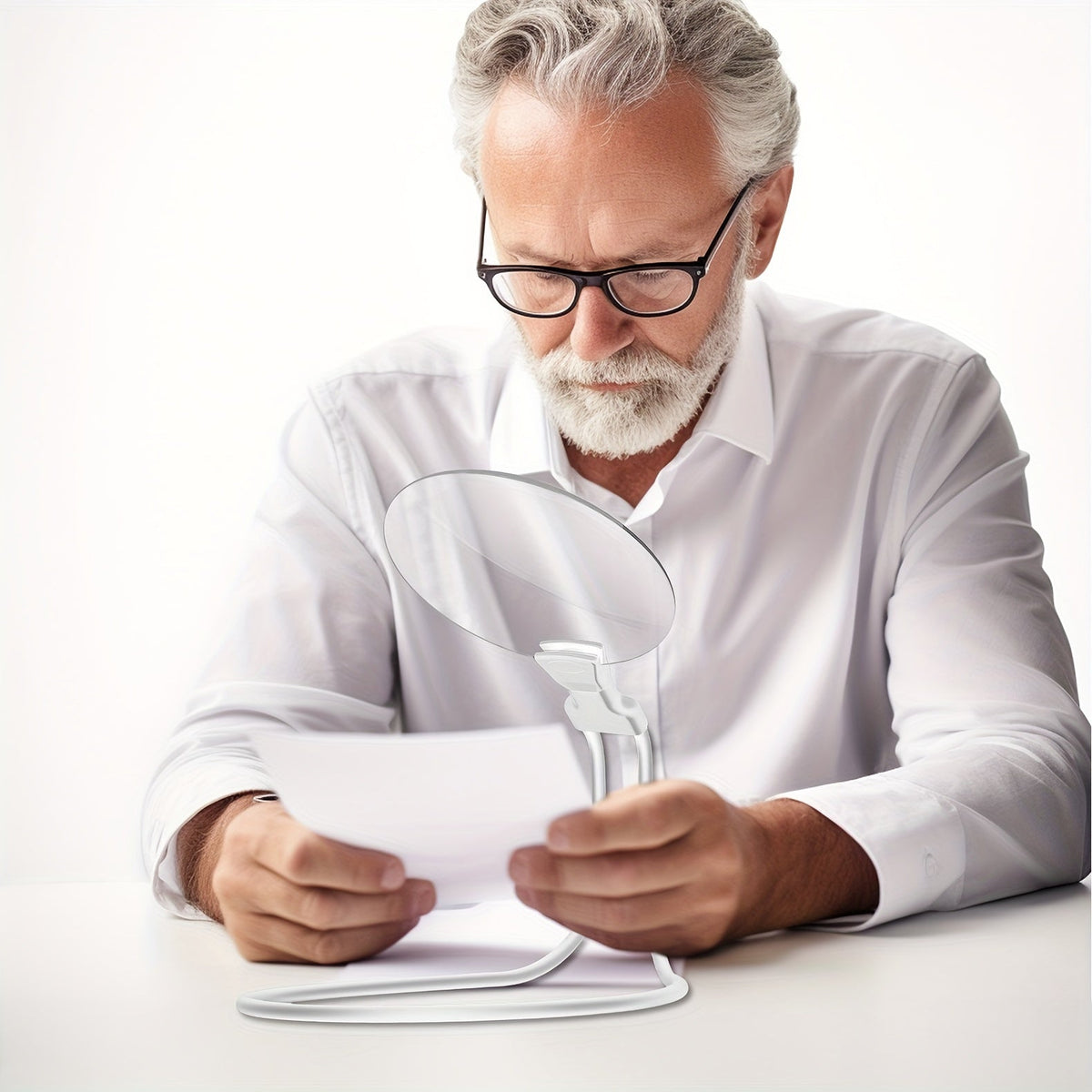 ClarityNest - Hands-Free Magnifier for Clear, Effortless Detail Viewing