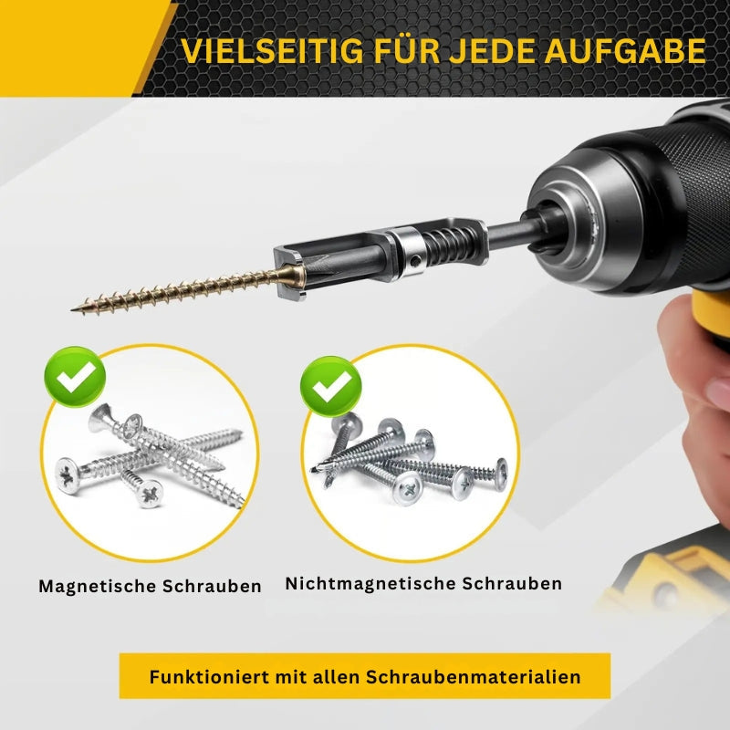 SpringDrill – Screws Instantly Secure with One-Handed Precision Grip Technique