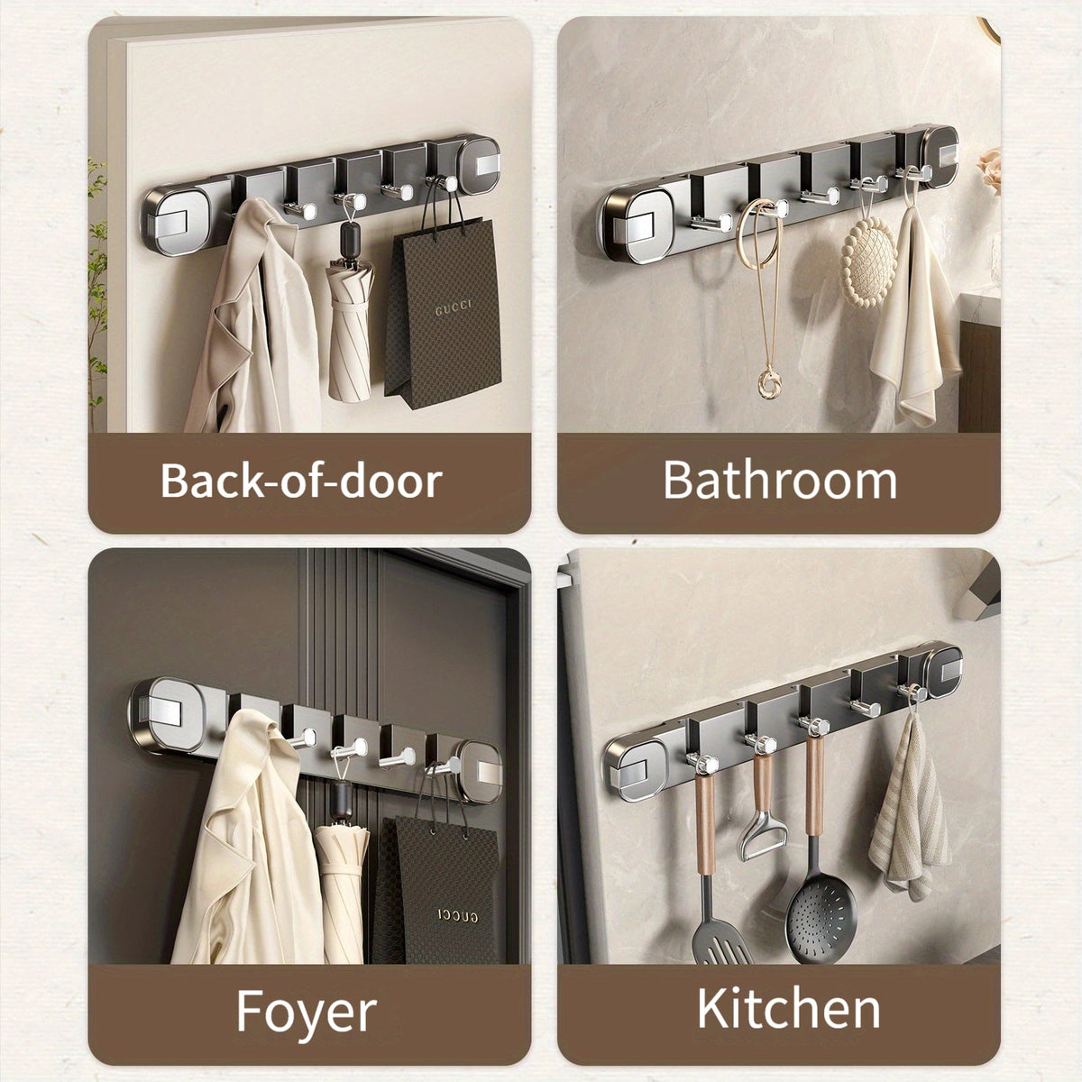 1+1 FREE | OrganizeEase – wall-mounted storage solution without damage, providing instant order