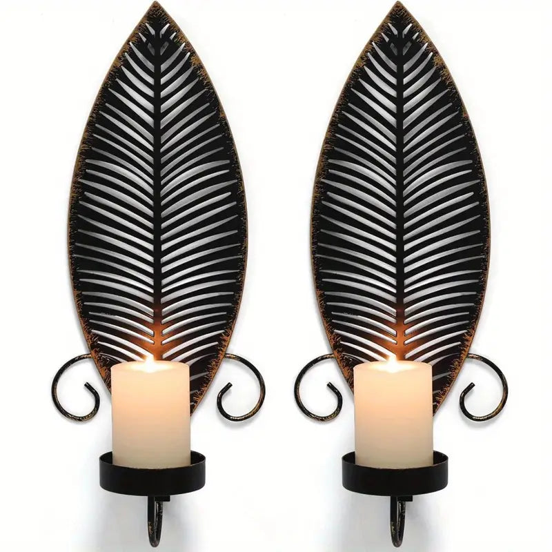 FoliGlow – Leaf-Shaped Candle Holder Set!