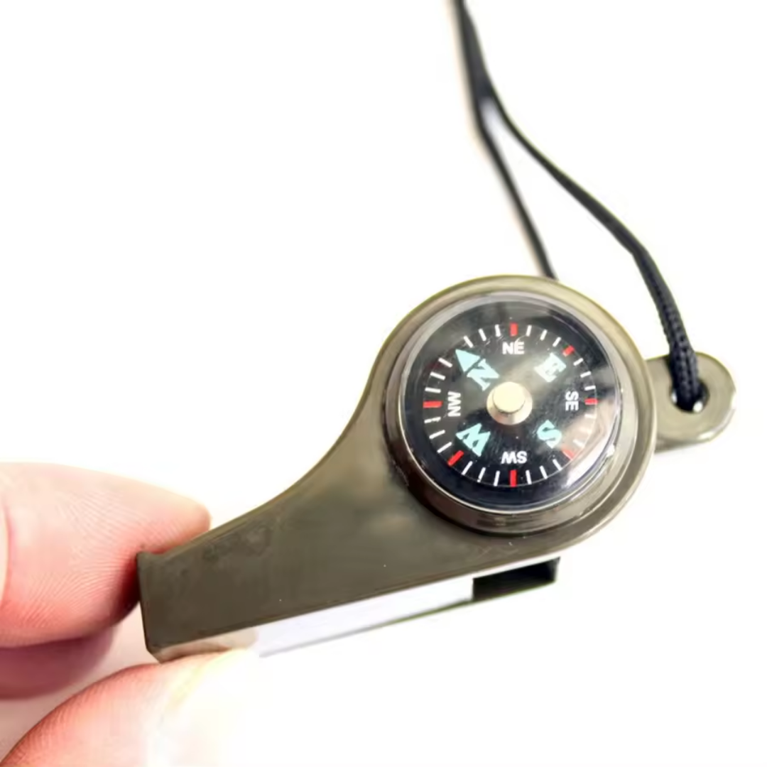 TrailSense – Safe on the go with whistle, compass, and thermometer