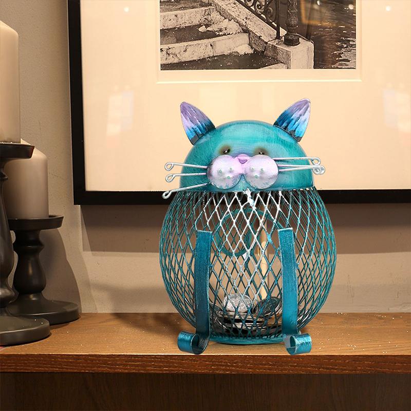 BluePurrCoin – Durable Cat Piggy Bank for Stylish, Secure Saving