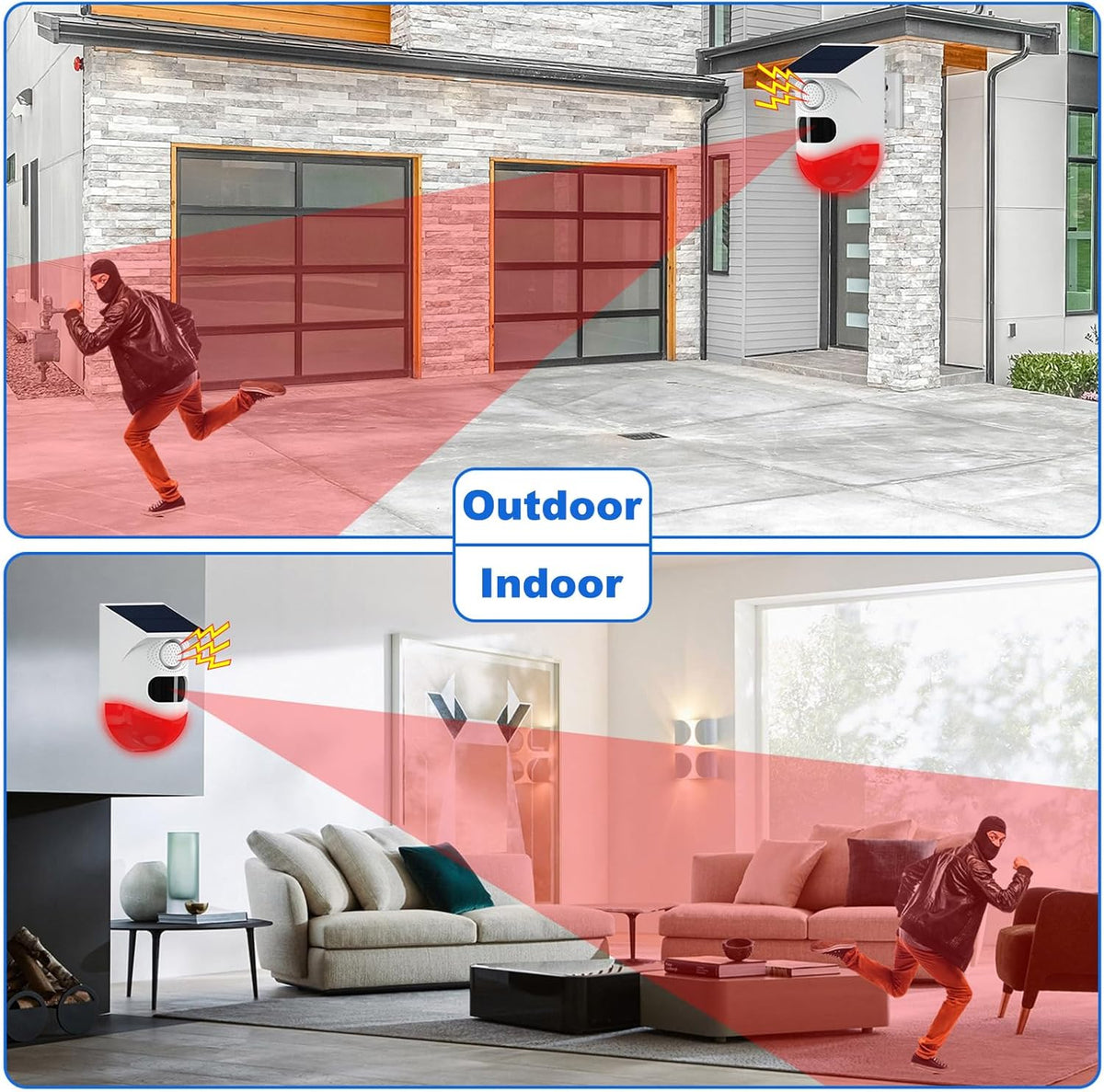 SecureGuardAlert – Quickly Stop Intruders with Loud Siren and Bright Light