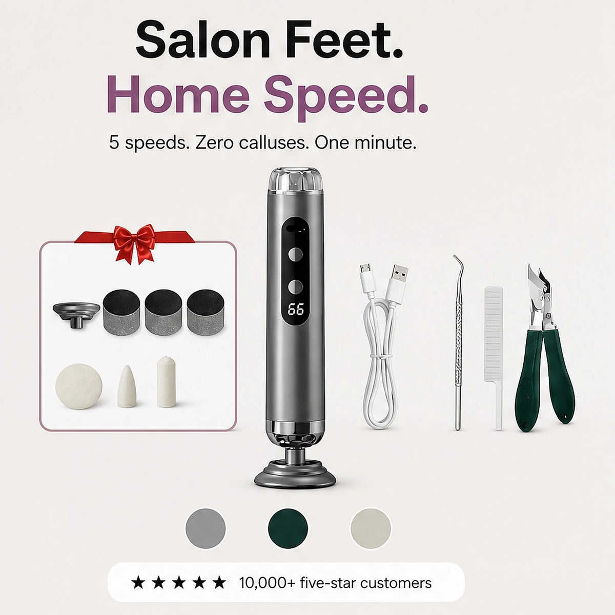 ElectricCallus – Gentle, Smooth Feet Quickly