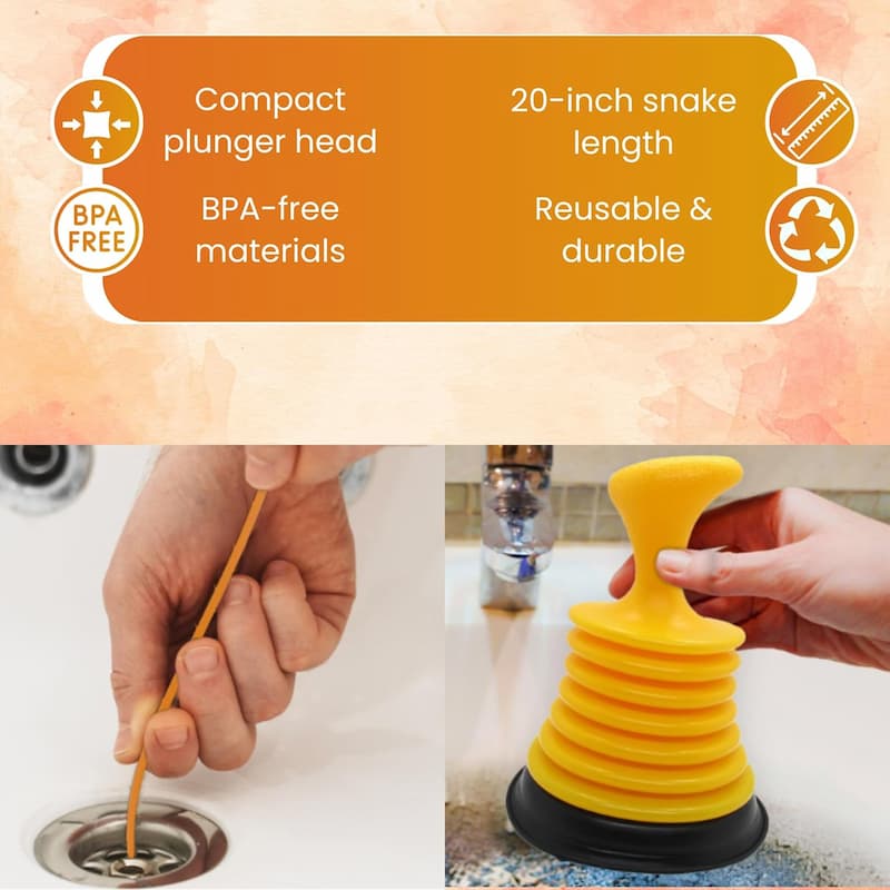 ClogCrush – Removes Stubborn Clogs Quickly Without Mess or Effort
